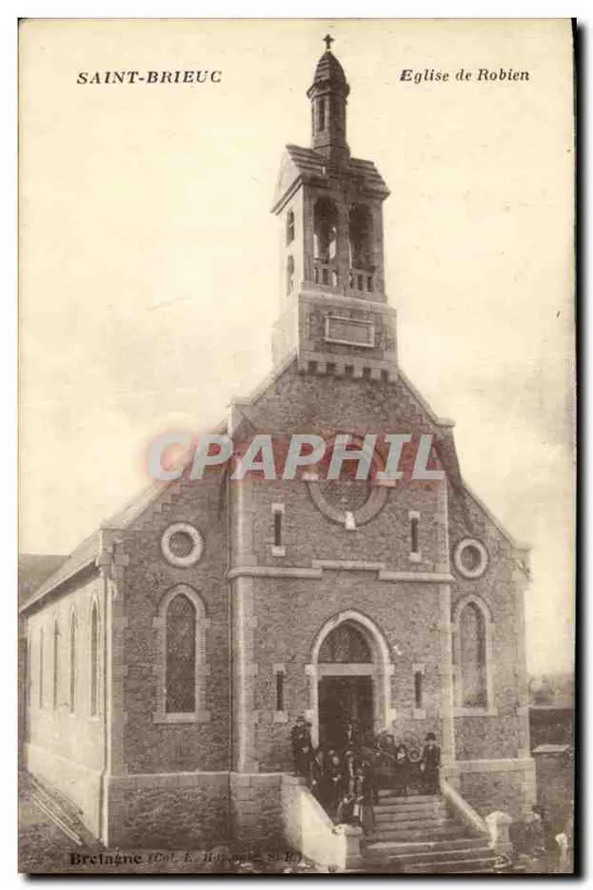 Saint-Brieuc — Igreja de Robien — Editor E. Hutton, n° 89 - Frente