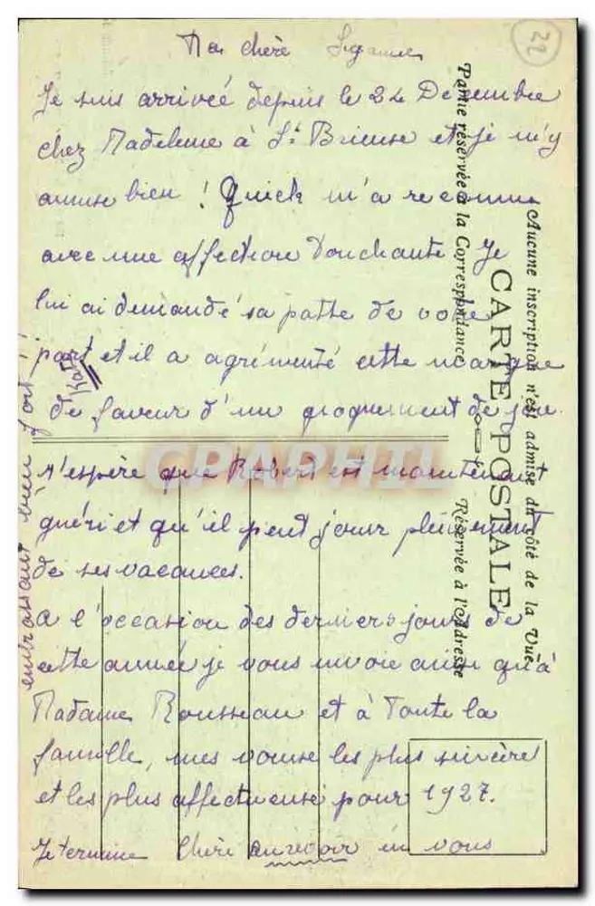 Saint-Brieuc (C.-du-N.) und seine Umgebung — Die Mündung des Légué von der Pointe de Cesson — A. B. - Rückseite