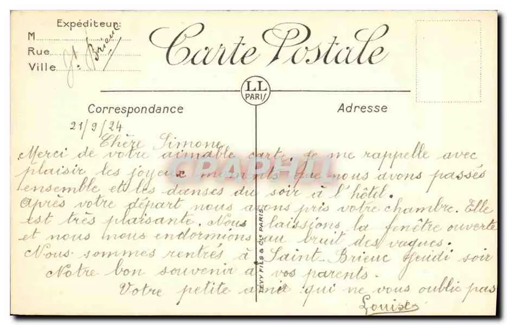 Saint-Brieuc — Sous-la-Tour — O Farol — LL - Verso