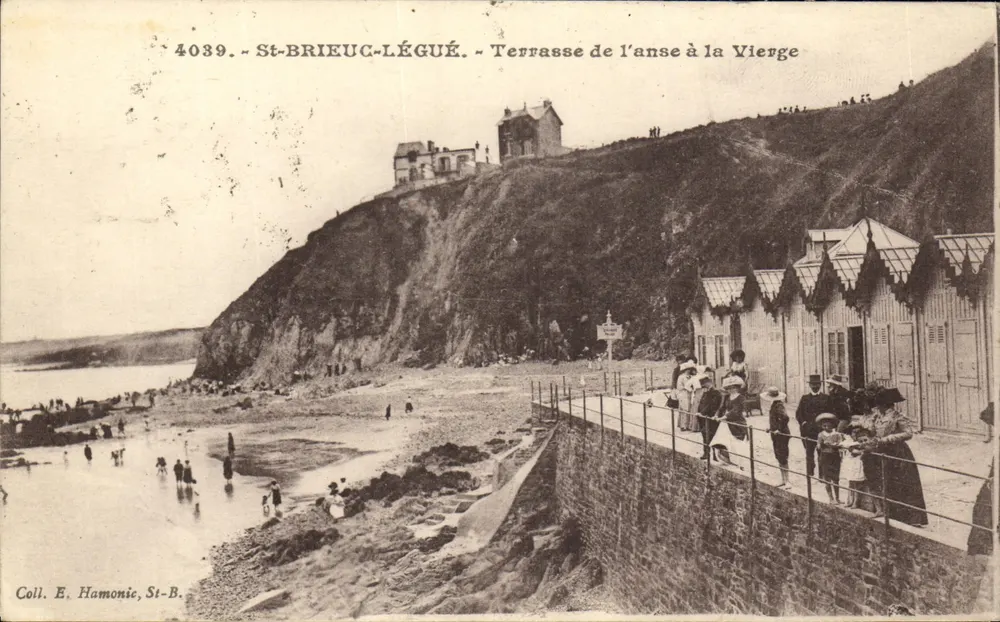 St-Brieuc-Légué — Terrasse der anse à la Vierge — Sammlung E. Hamonie, n° 4039 - Vorderseite