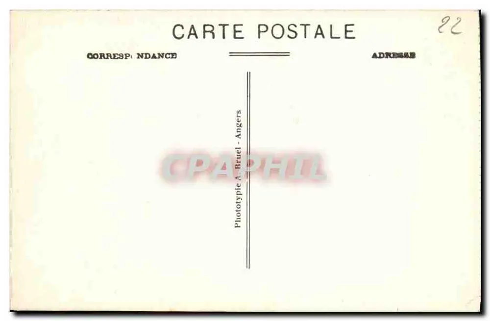 A Embocadura do Légué e o Farol — St-Brieuc (C.-du-N.) — Fototipia A. Bruel, Angers - Verso