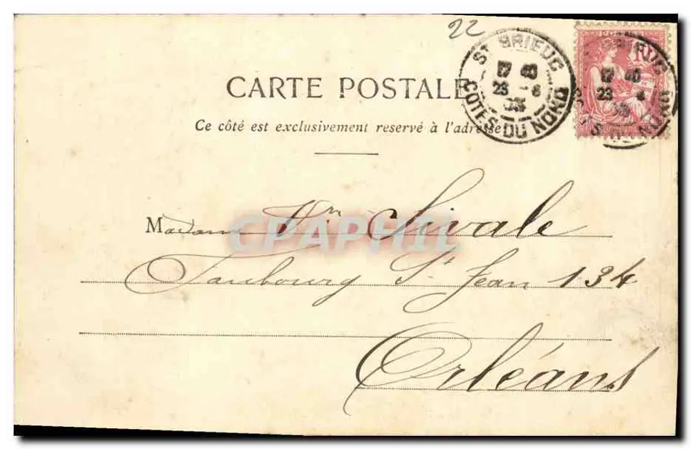 Le Légué-St-Brieuc — O Farol — A Bretanha Pitoresca, n°21 - Verso