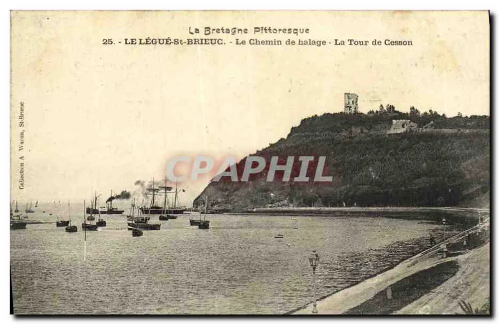 Le Légué-St-Brieuc — Der Schleusengang — Die Cesson-Turm — Sammlung A. Waron, St-Brieuc - Vorderseite