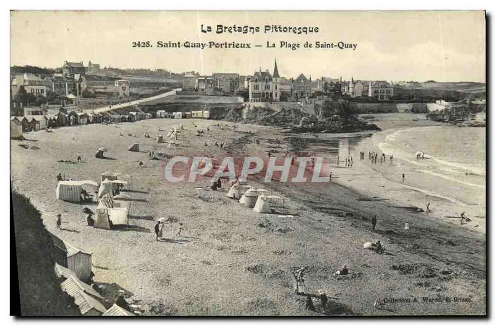 Pittorelle Bretagne — Saint-Quay-Portrieux — Die Strand von Saint-Quay — Sammlung A. Waron, St-Brieuc - Vorderseite