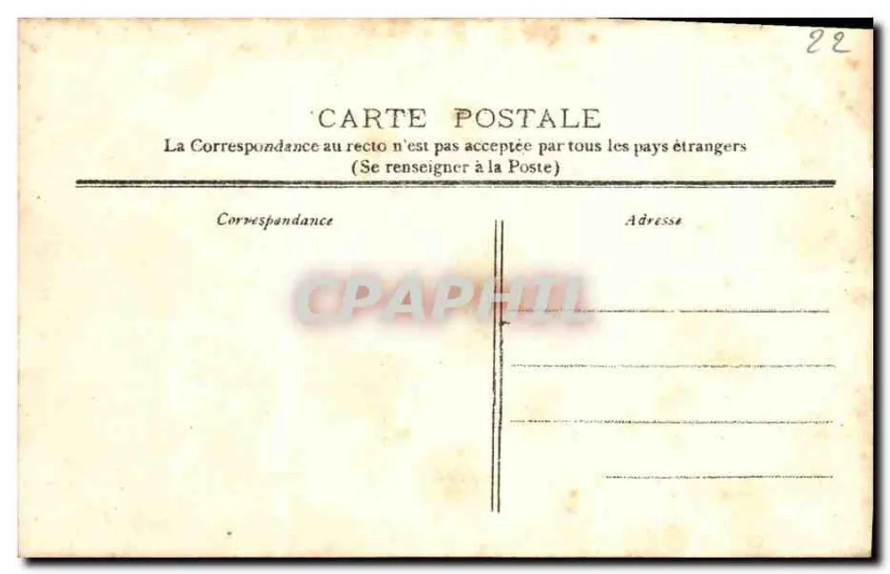 Pittoreske Bretagne — Die Bucht von Isnin — Die Spitze — Sammlung A. Waron St-Brieuc - Rückseite