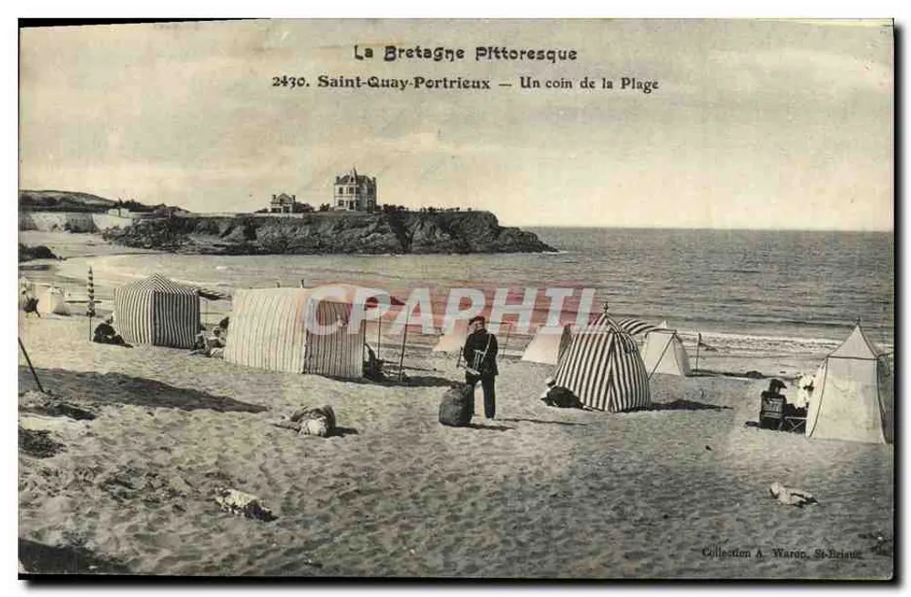 Saint-Quay-Portrieux — Ein Stück der Strand — Sammlung A. Waron, St-Brieuc - Vorderseite