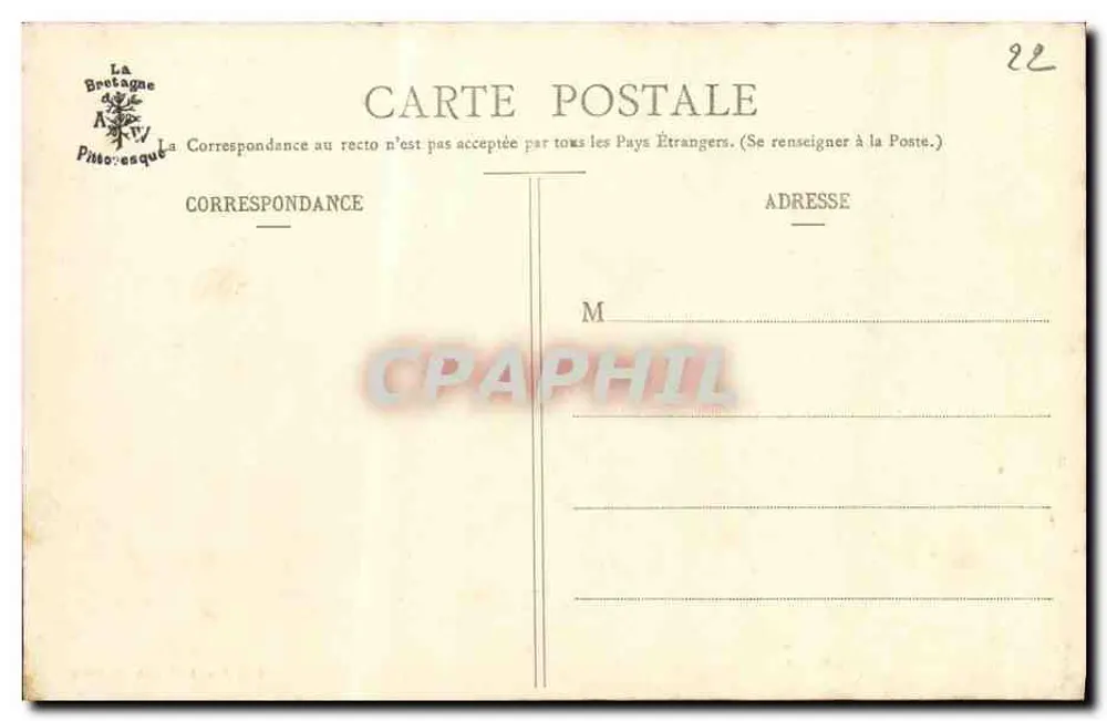 Saint-Quay-Portrieux — La Plage de la Comtesse — Edition A. Waron, St-Brieuc - Rückseite