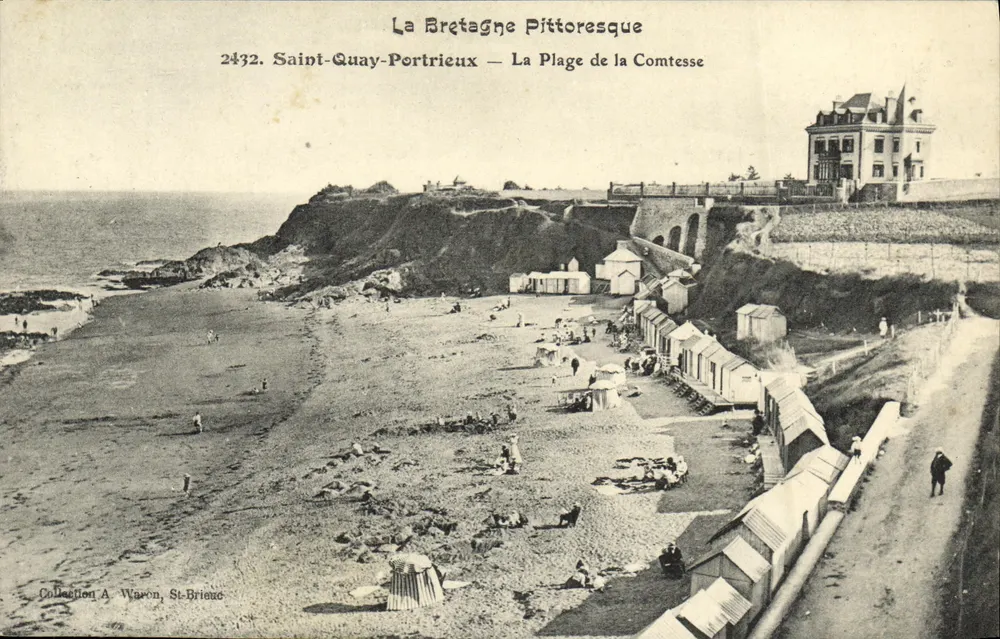Saint-Quay-Portrieux — La Plage de la Comtesse — Sammlung A. Waron, St-Brieuc - Vorderseite