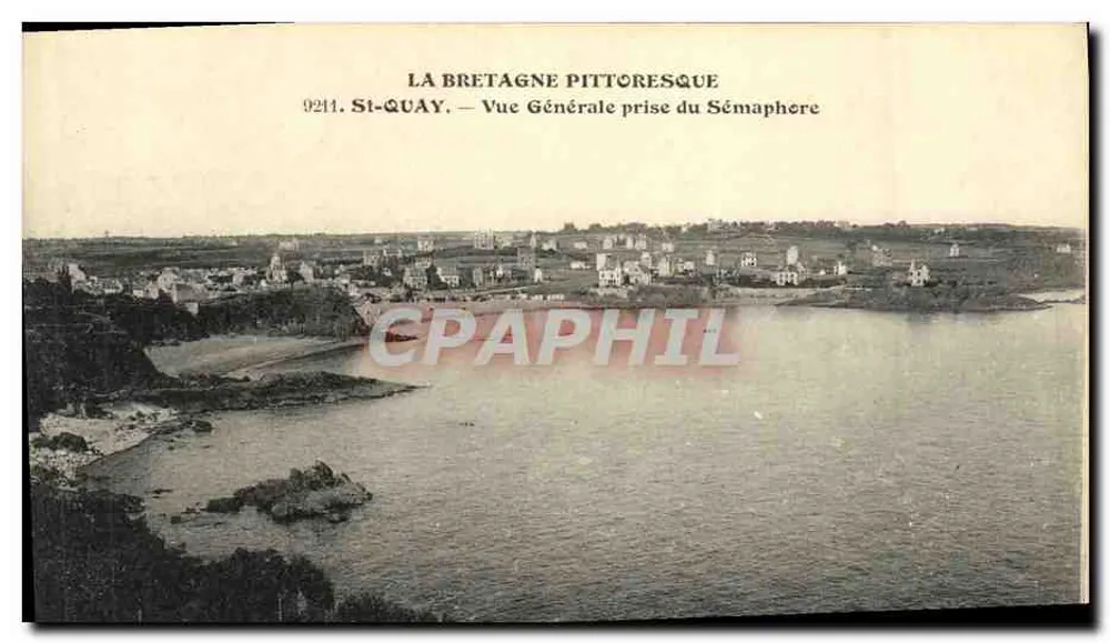 St-Quay — Allgemeiner Blick vom Semaphor — Die malerische Bretagne - Vorderseite