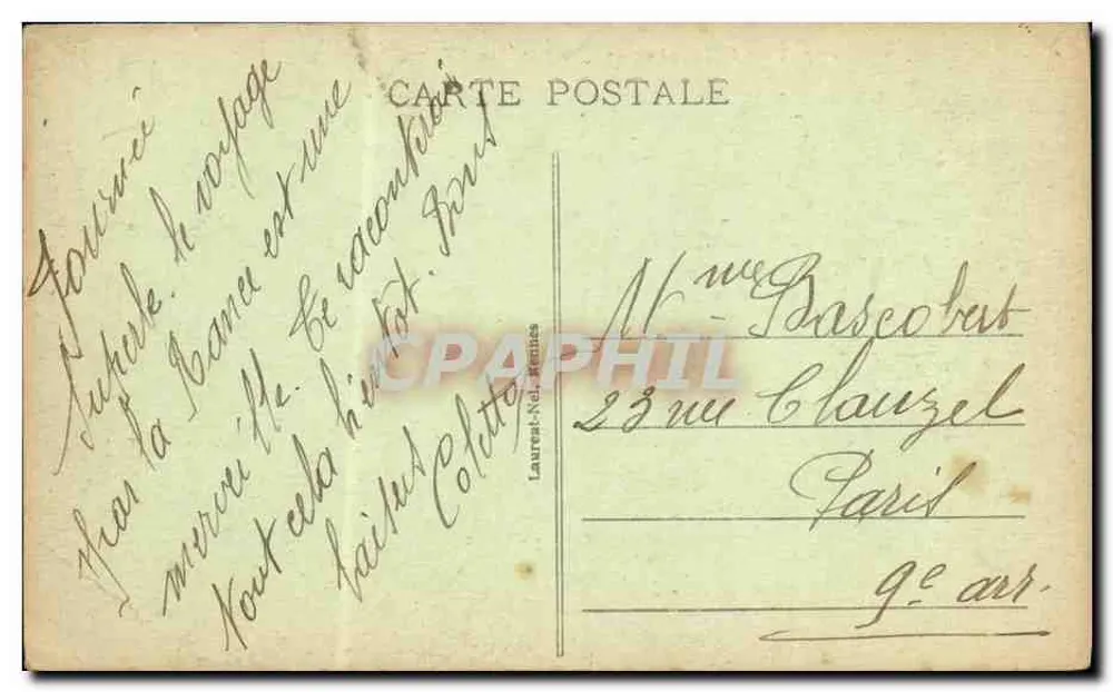 Dinan - O Castelo da Duquesa Ana (século XIV) — editor Laurent-Néret, n° 2297 - Verso