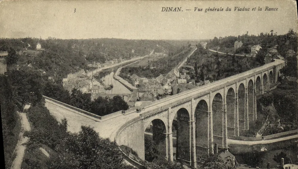 Dinan — Allgemeiner Blick auf den Viadukt und die Rance — unbekannter Verlag, Seriennummer 3 - Vorderseite