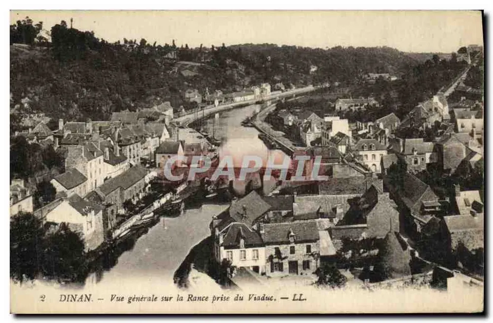 Dinan — Allgemeiner Blick über die Rance vom Viaduc — LL. - Vorderseite