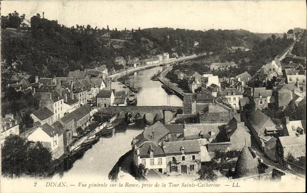 Dinan — Allgemeiner Blick über die Rance, vom Turm Sainte-Catherine aus — LL - Vorderseite