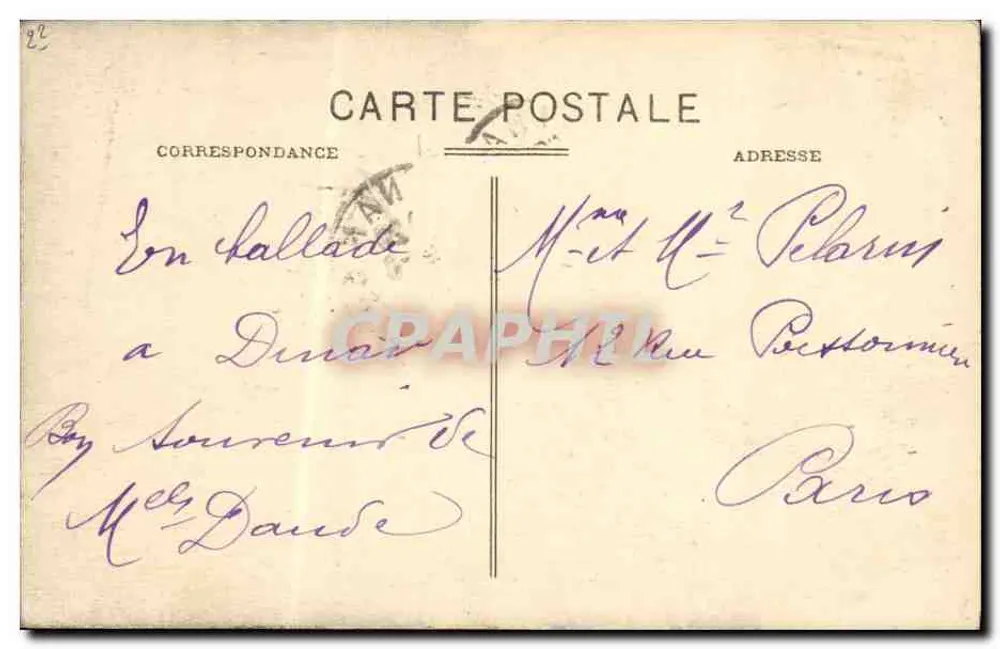 Estátua de Bertrand du Guesclin — Dinan — Mancel, edição Dinan - Verso