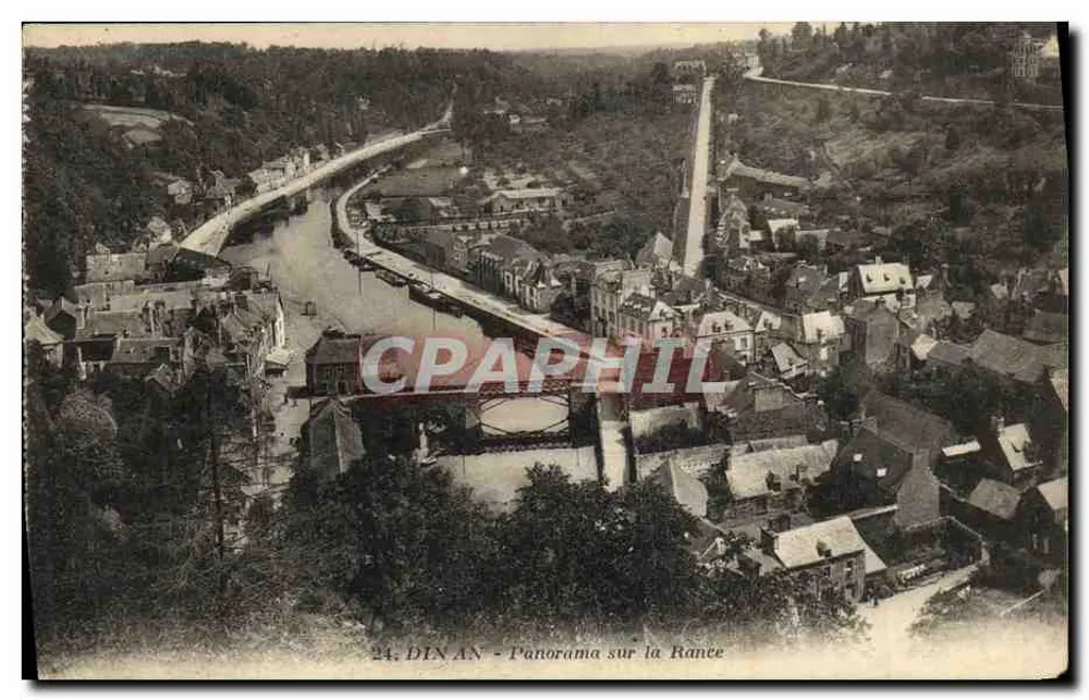 Dinan — Panorama sobre a Rance - Frente