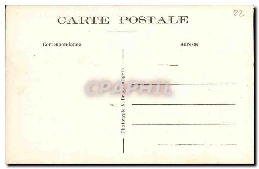 Perres-Guirec-Pleumanach (C.-du-N.) — Felsen von Squevel an der Pointe du Diable — A.B. - Rückseite