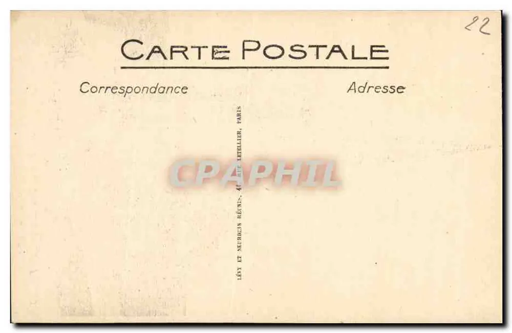 Perros-Guirec (Côtes-du-Nord) — Kirche der Clarté — Der Turm — Nr. 107 - Rückseite