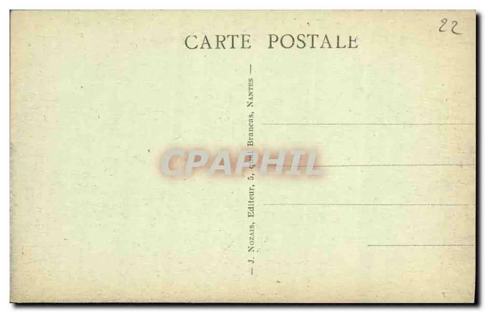 Perros-Guirec (C. du-N.) — O grande Hotel — J. Nozais, Nantes - Verso