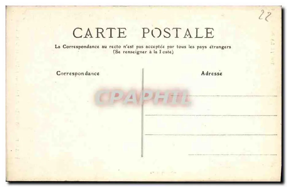 Innenansicht der Kirche der Clarté — Perros-Guirec — Toute la Bretagne, n°1366 - Rückseite