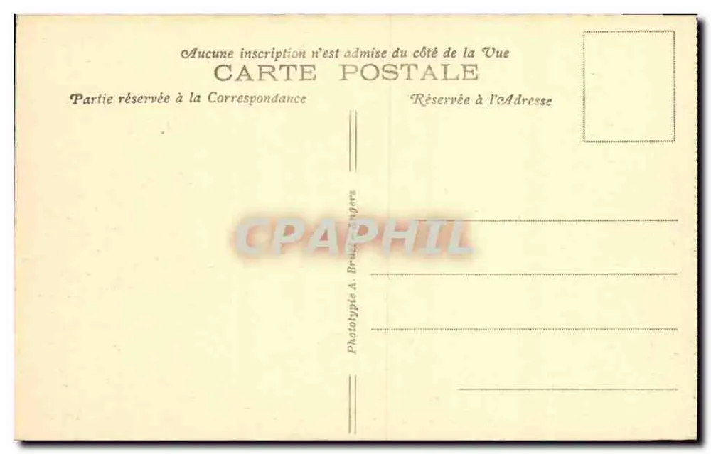 Insel Bréhat (C.-du-N.) — Eingang zum Port-Clos — Nacht-Effekt — A. B. - Rückseite