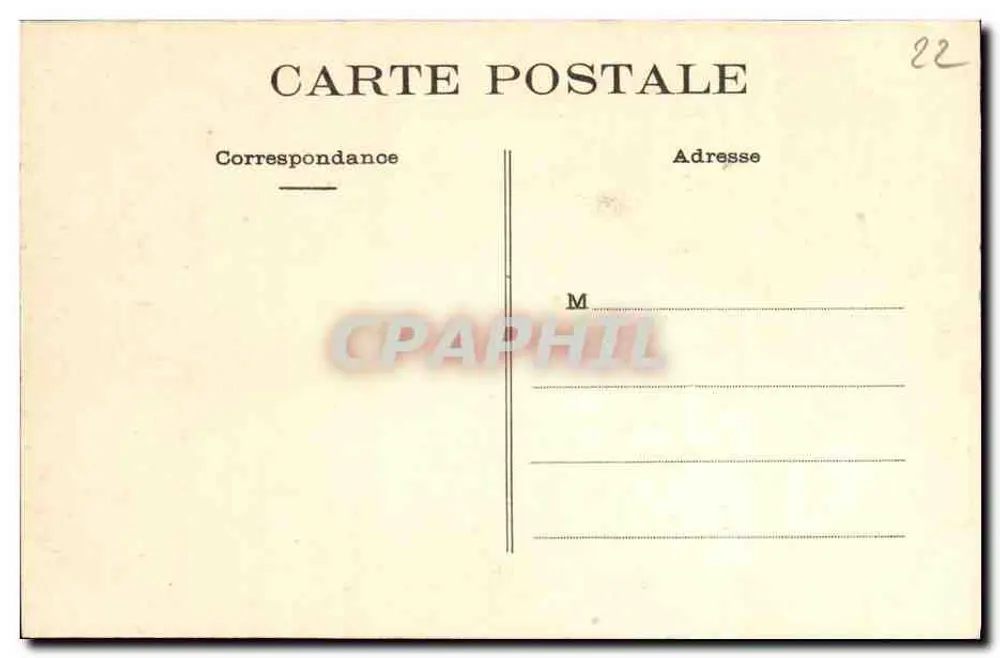 Insel Bréhat — Studie der Felsen bei Pacn — Verlag Renault, Paimpol, Foto Vunbert - Rückseite