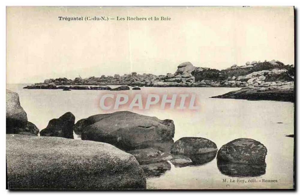 Trégastel (C.-du-N.) — Die Felsen und die Bucht — M. Le Roy, Verlag - Rennes - Vorderseite