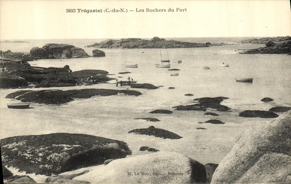 Trégastel (C.-du-N.) — Les Rochers du Port — M. Le Roy, editor, Rennes - Frente