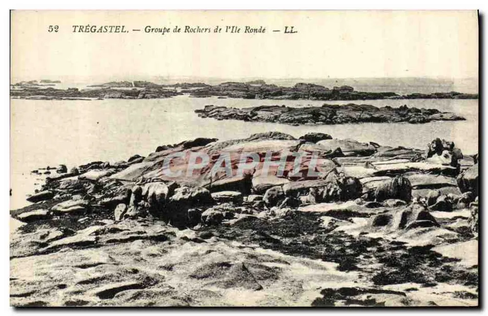 Trégastel — Felsengruppe der Île Ronde — LL. - Vorderseite