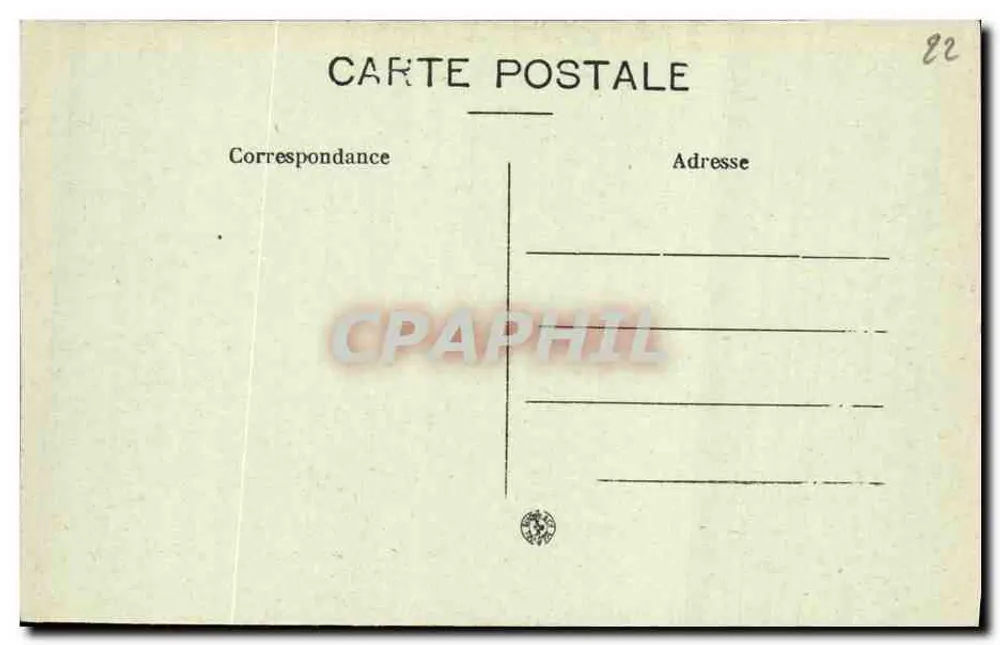 Trégastel — A Praia com maré baixa — Sorel, editor Rennes - Verso