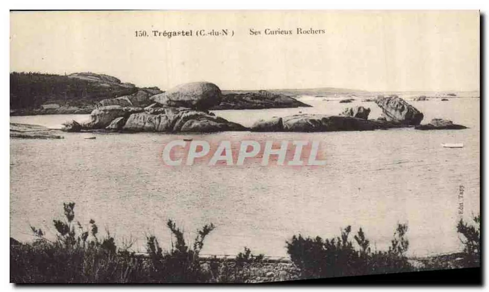 Trégastel (C.-du-N.) — Seine merkwürdigen Felsen — Verleger Tardy, Nr. 150 - Vorderseite