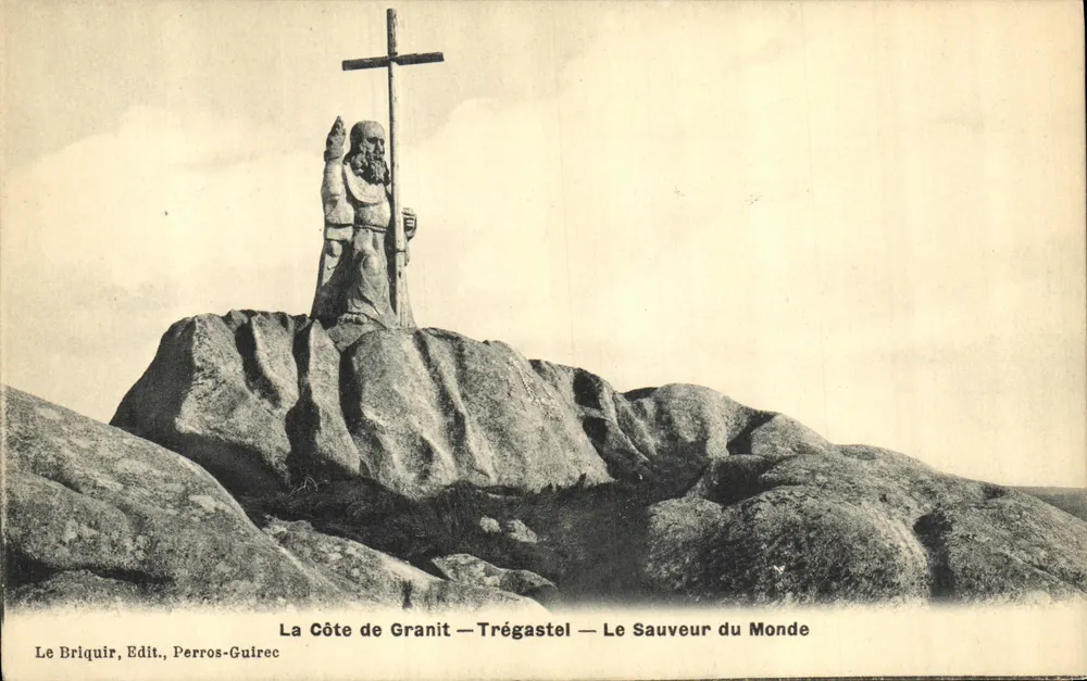 Costa de Granito — Trégastel — El Salvador del Mundo — Le Briquir, Edit., Perros-Guirec - Anverso