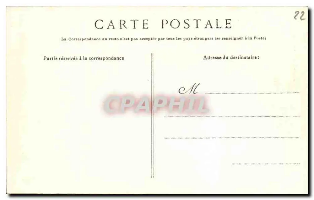 Trégastel — Der Felsen des Weltretters — Édition Villard, Quimper, Nr. 3956 - Rückseite