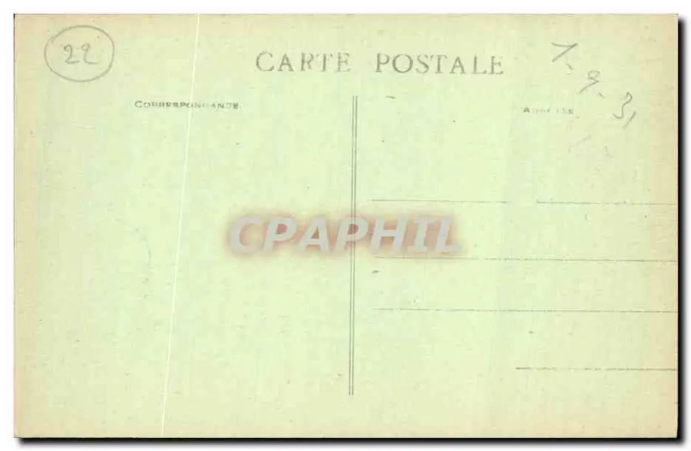 Trégastel (C.-du-N.) - Le Grand Gouffre — Edição do Hotel Beau Séjour - Verso