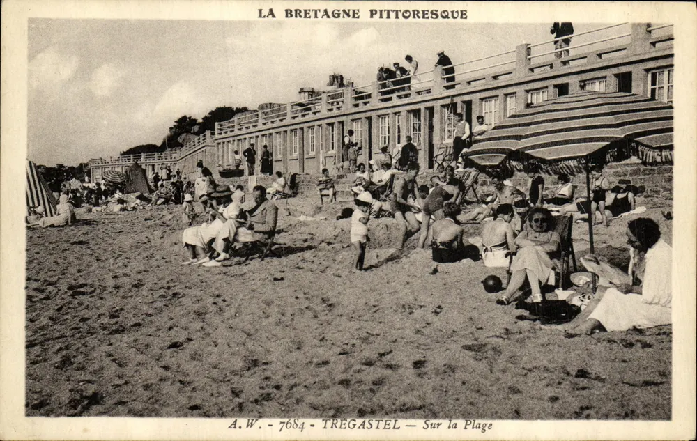 Trégastel — Na Praia — A.W. 7684 - Frente