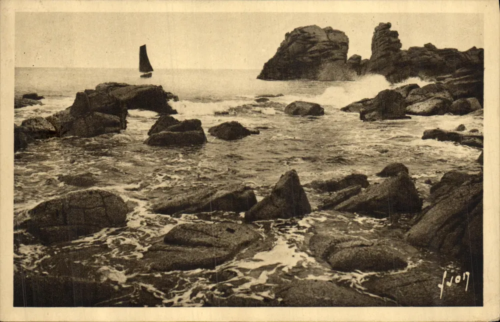 Trégastel (Côtes-du-Nord) — O Grande Gouffre — Les Éditions d'Art VON - Frente