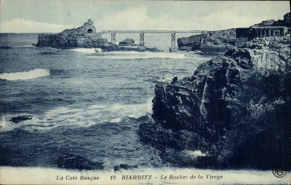 Biarritz - O Rocher de la Vierge — A Côte Basque, n°18 - Frente