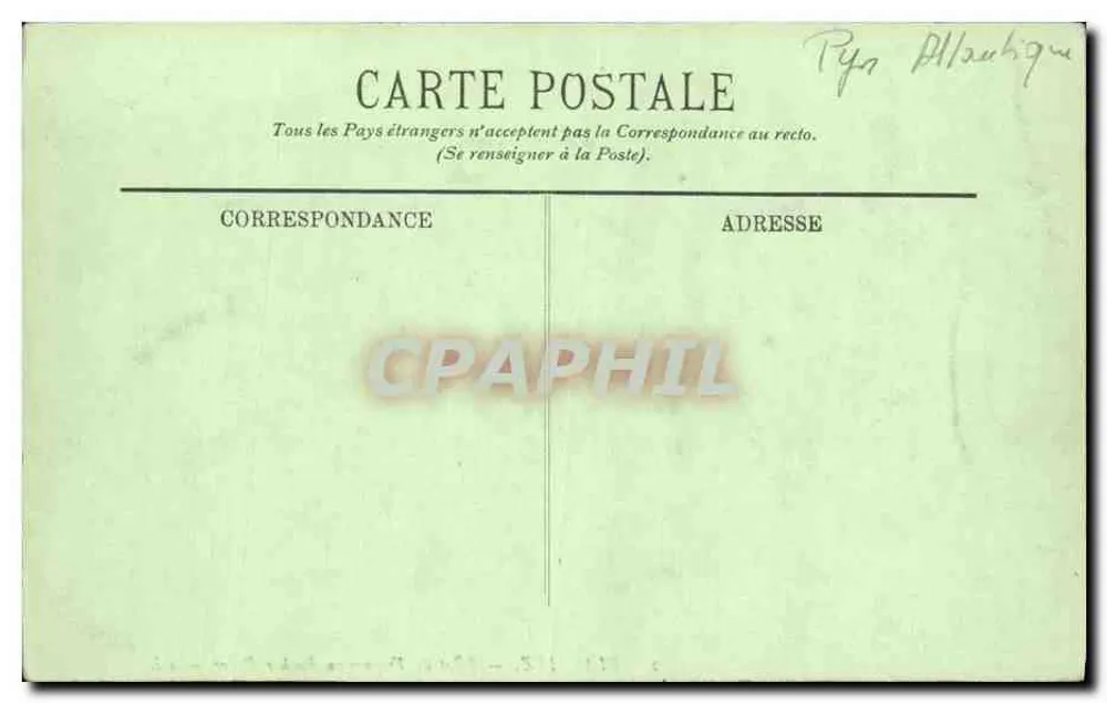 Biarritz — Efeito de Ondas no Rocher Percé — LL. n°2 - Verso