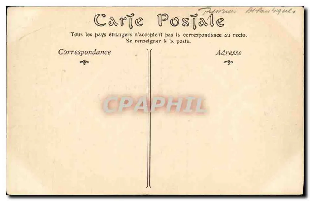 PAU — Cour d'Honneur van het Kasteel — Collections ND Phot - Achterkant