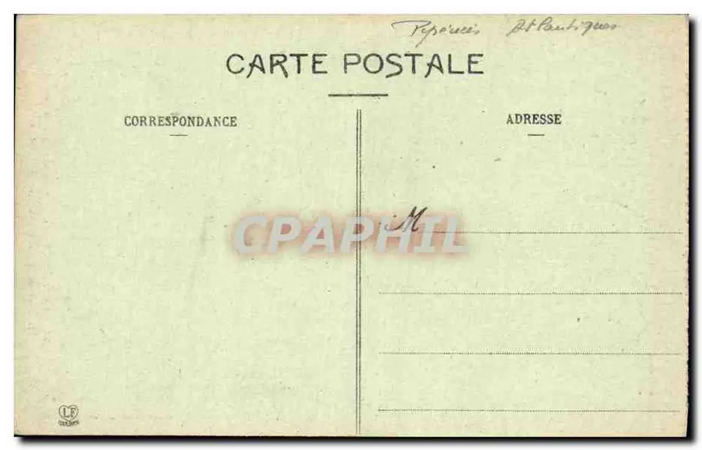 Pau — Die Fontäne der Avenue Thiers — Werk von M. Gabard, Geschenk von M. Latapie - Rückseite