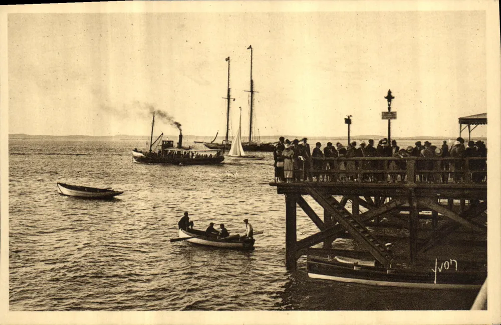 Abfahrt des Postdampfers vom Cap Ferret — Côte d'Argent, Arcachon (Gironde) — La Douce France, n°30 - Vorderseite
