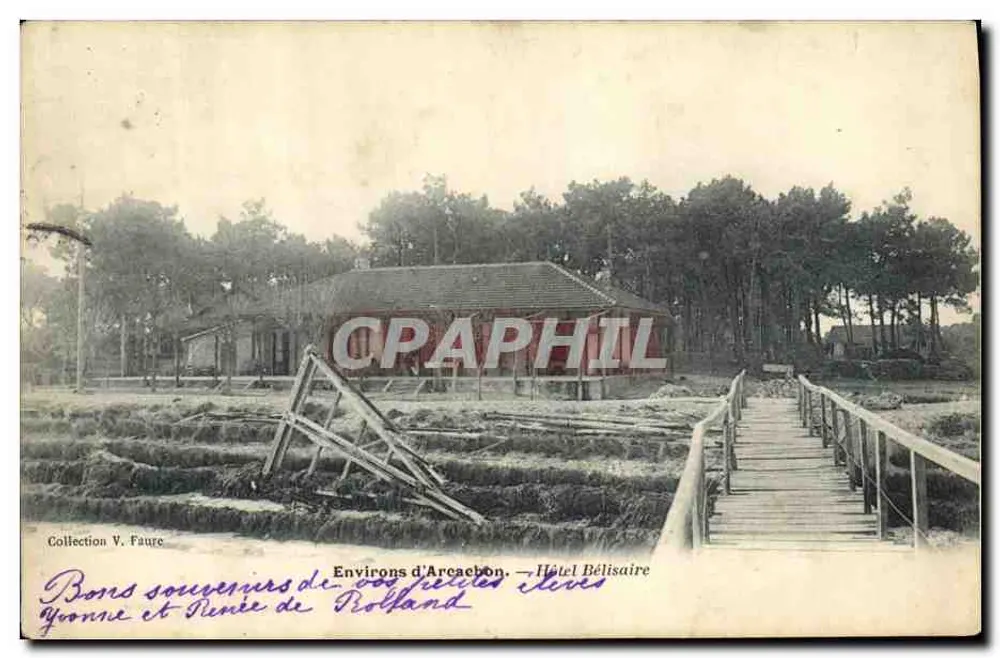 Arredores de Arcachon — Hotel Bélisaire — Coleção V. Faure - Frente