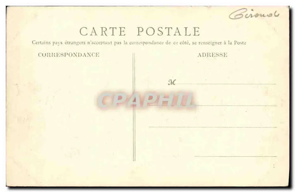 Bordeaux — Der Garten der Stadtverwaltung — Nouvelles Galeries, Bordeaux, n°32 - Rückseite