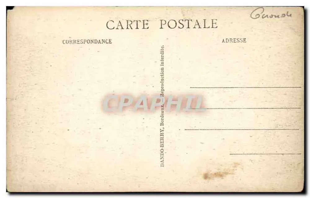 Bordeaux — Ruinen des Palais Gallien — Allgemeine Ansicht — D.B. - Rückseite
