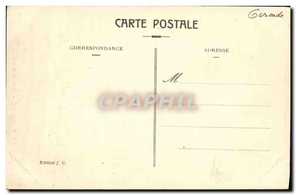 Bordeaux — Toren van Sint-Michaël — Uitgave J.G. n°136 - Achterkant