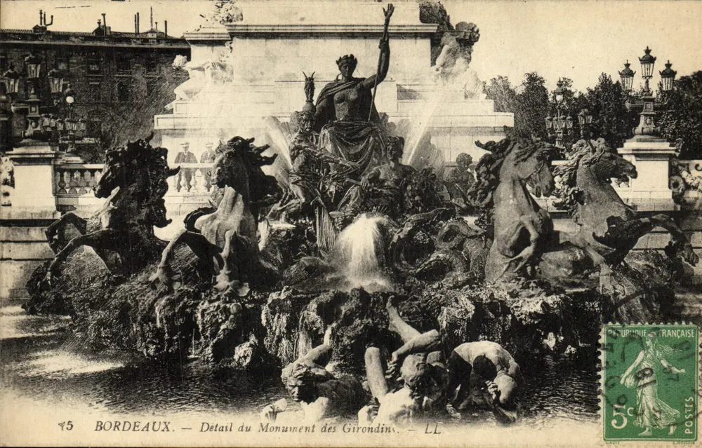 Bordeaux — Detail des Monument des Girondins — LL - Vorderseite