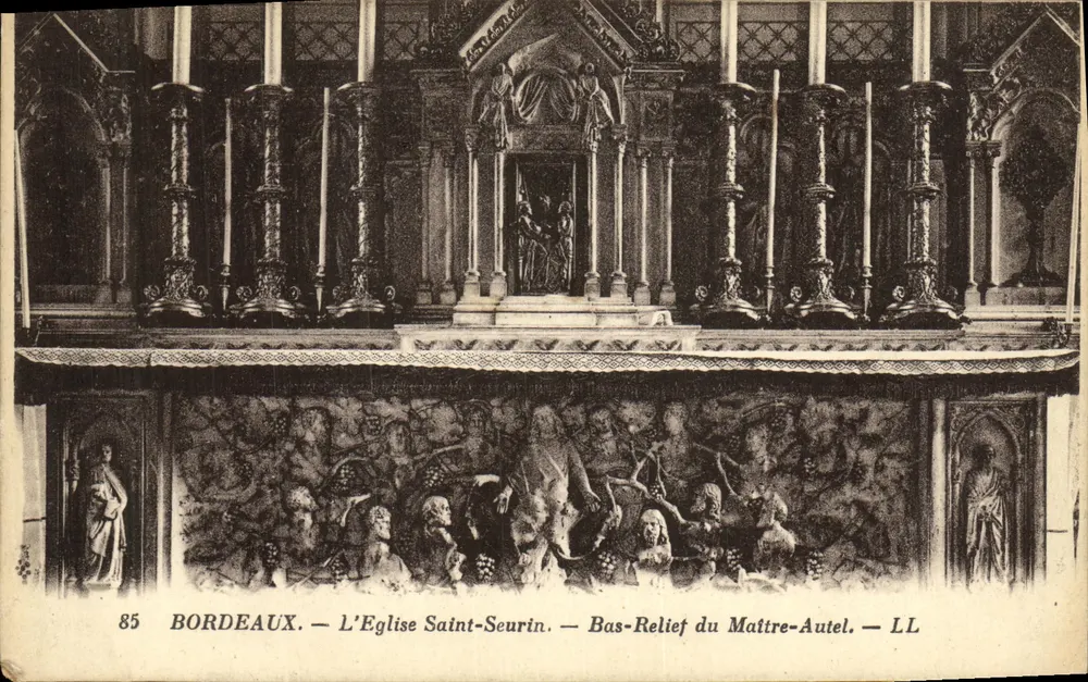 Bordeaux — Kirche Saint-Seurin — Relief des Hauptaltars - Vorderseite