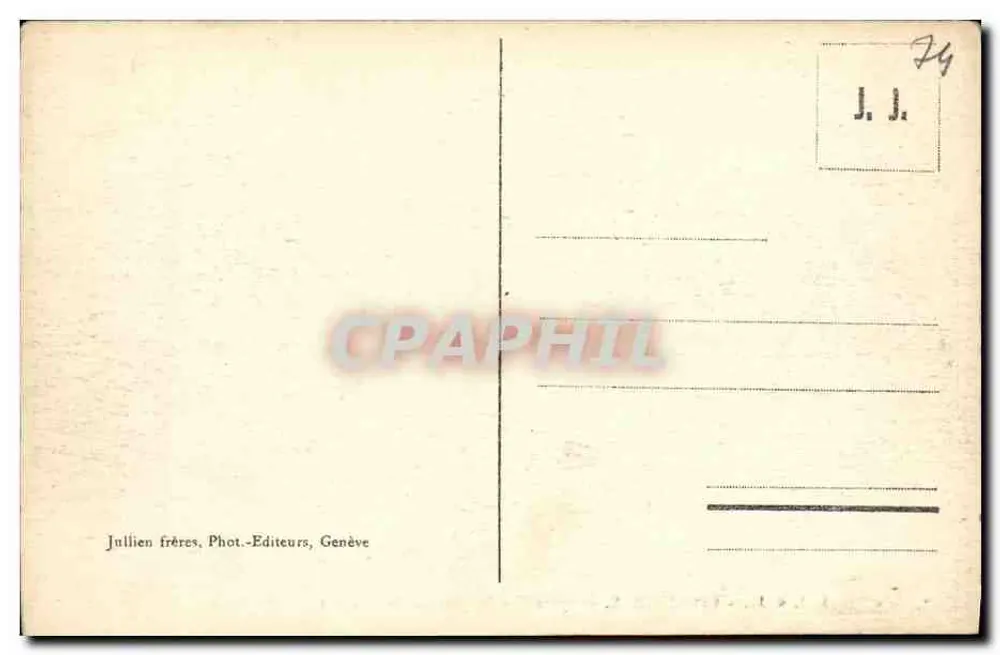 Chamonix — Pirâmides de gelo na Estrada do Mont-Blanc — J. J. 6131 - Verso