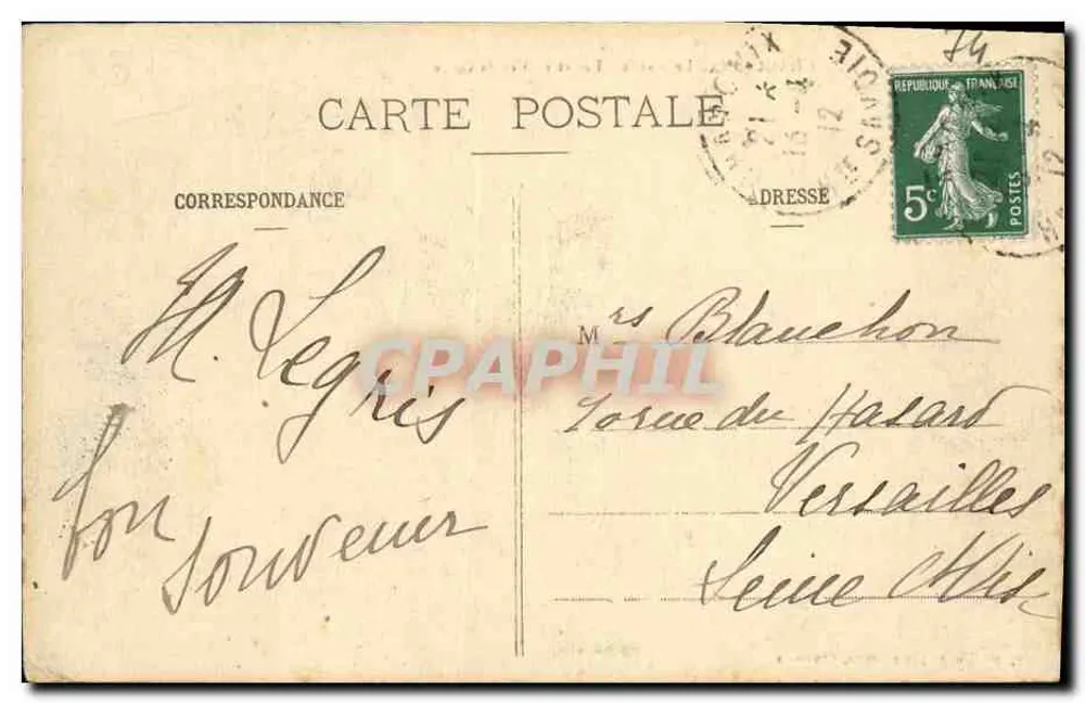 Chamonix - O Mauvais-Pas e a Mer de Glace — Auguste Chittian, n°71 - Verso