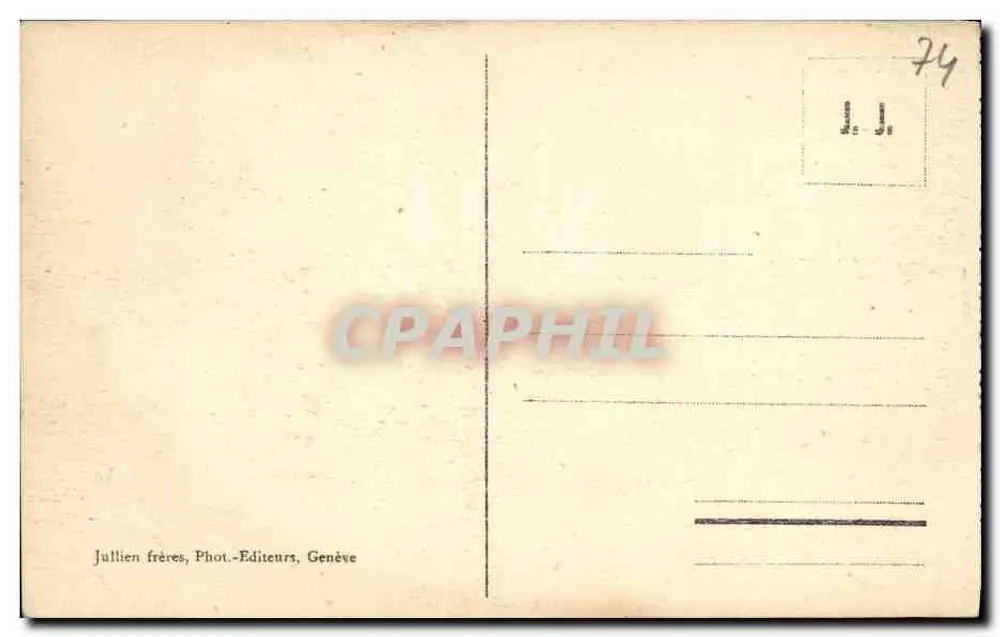 Chamonix — Die Mer de Glace und das Hôtel du Montenvers — J.J. 2225 - Rückseite