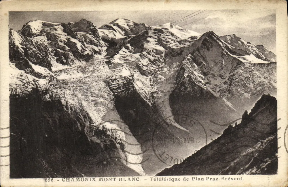 Chamonix Mont-Blanc — Teleférico de Plan Praz-Brévent — n°656 - Frente